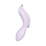 Vibrador de clitóris e ponto g recarregável com motor duplo 11 ondas de pressão e 12 vibração - Satisfyer curvy trinit 2 - Imagem 3