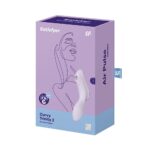 Vibrador de clitóris e ponto g recarregável com motor duplo 11 ondas de pressão e 12 vibração - Satisfyer curvy trinit 2 - Imagem 5