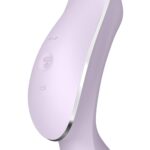 Vibrador de clitóris e ponto g recarregável com motor duplo 11 ondas de pressão e 12 vibração - Satisfyer curvy trinit 2 - Imagem 4