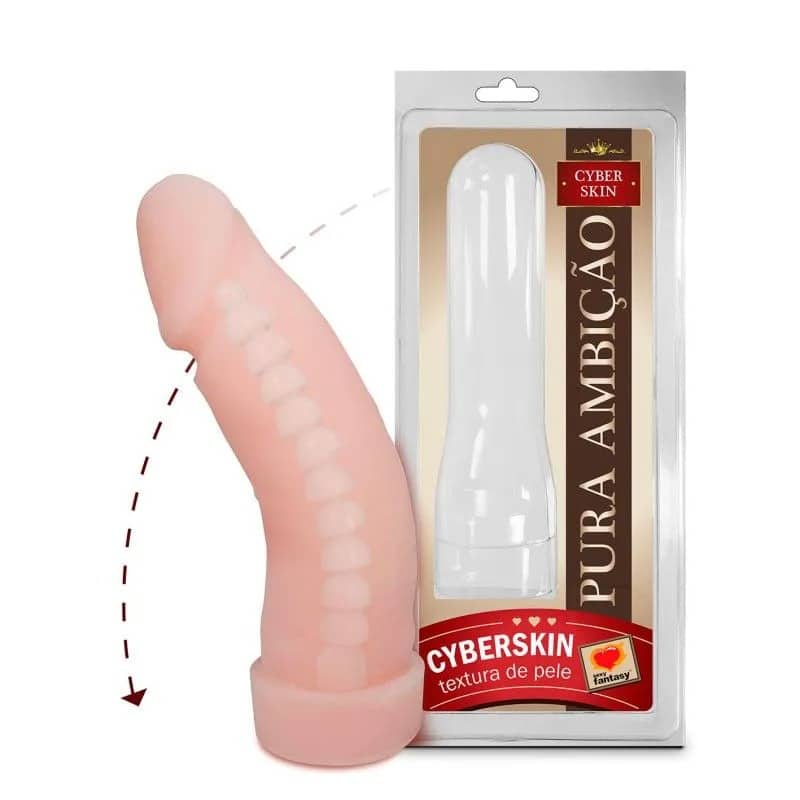 15185281808-sf200.jpg Pênis Realístico Em Cyberskin Com Vértebra 16cm - Sexy Fantasy - Imagem 1