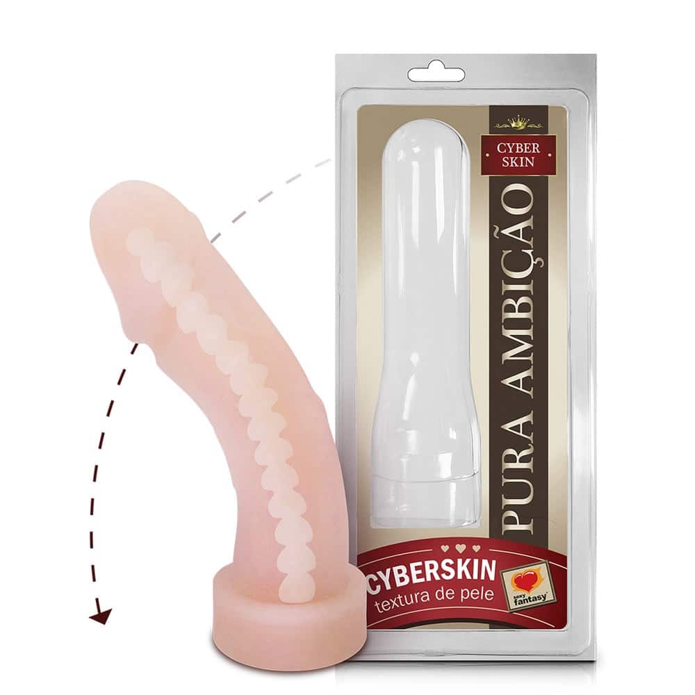 15185287247-sf201.jpg Pênis Realístico Em CyberSkin Com Vértebra 18cm - Sexy Fantasy - Imagem 1