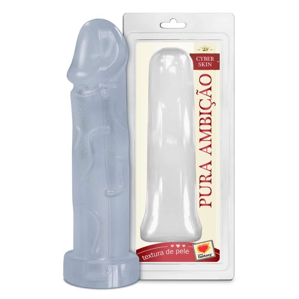 xr:d:DAFtQeePiHk:5,j:9189996649531522700,t:23090203 Capa Peniana Em Cyber Incolor 19x5cm - Sexy Fantasy - Imagem 1