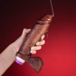Pênis Real Dick Ultra Realístico Com Escroto e Vibro 20,5 X 4,7 cm - Imagem 4