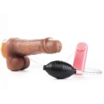 Pênis Real Dick Ultra Realístico Ejaculatório Com Escroto, Vibro e Ventosa 18 X 4,4 cm - Imagem 8