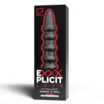 Plug estimulador Exxxplicit Love Black List Maciço - 21x3,5cm - Imagem 3