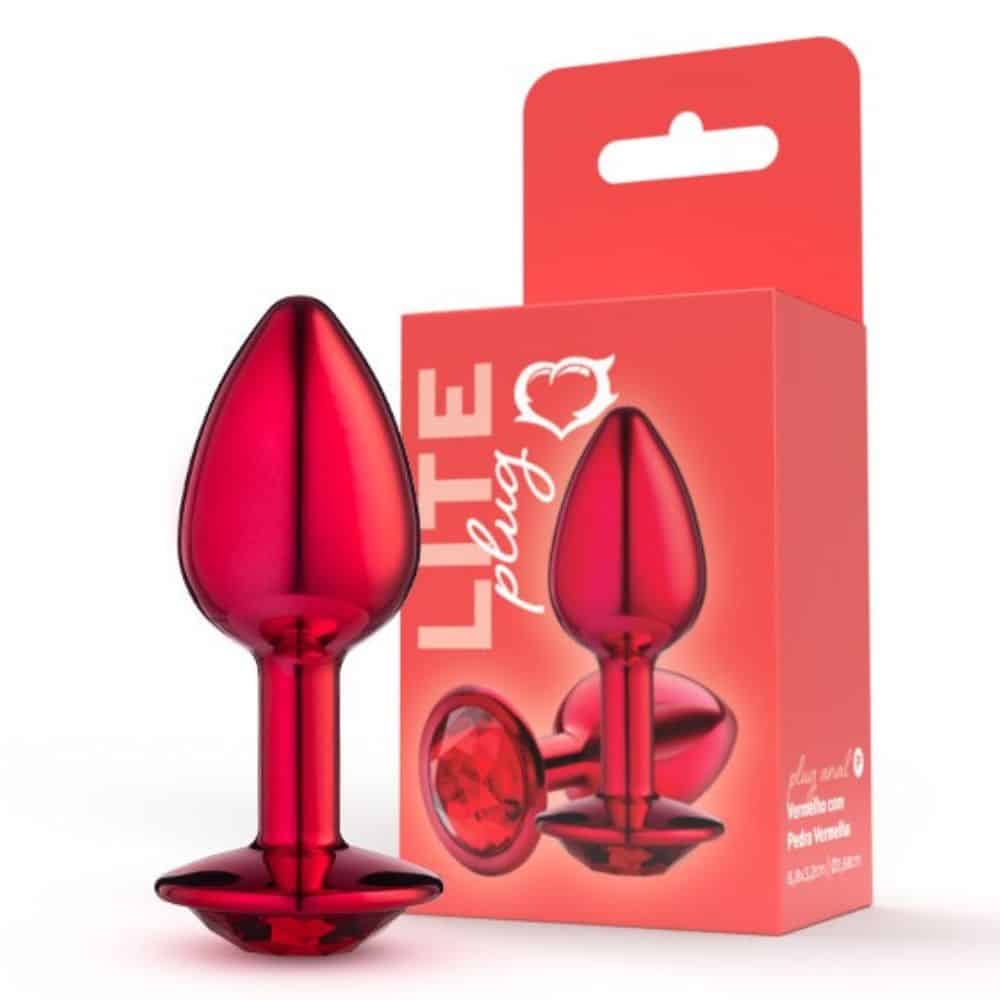 15339887438-lite-plug-anal-vermelho-pequeno-com-pedra-vermelha-01.jpg Lite Plug anal Vermelho Pequeno com Pedra Vermelha - Imagem 1