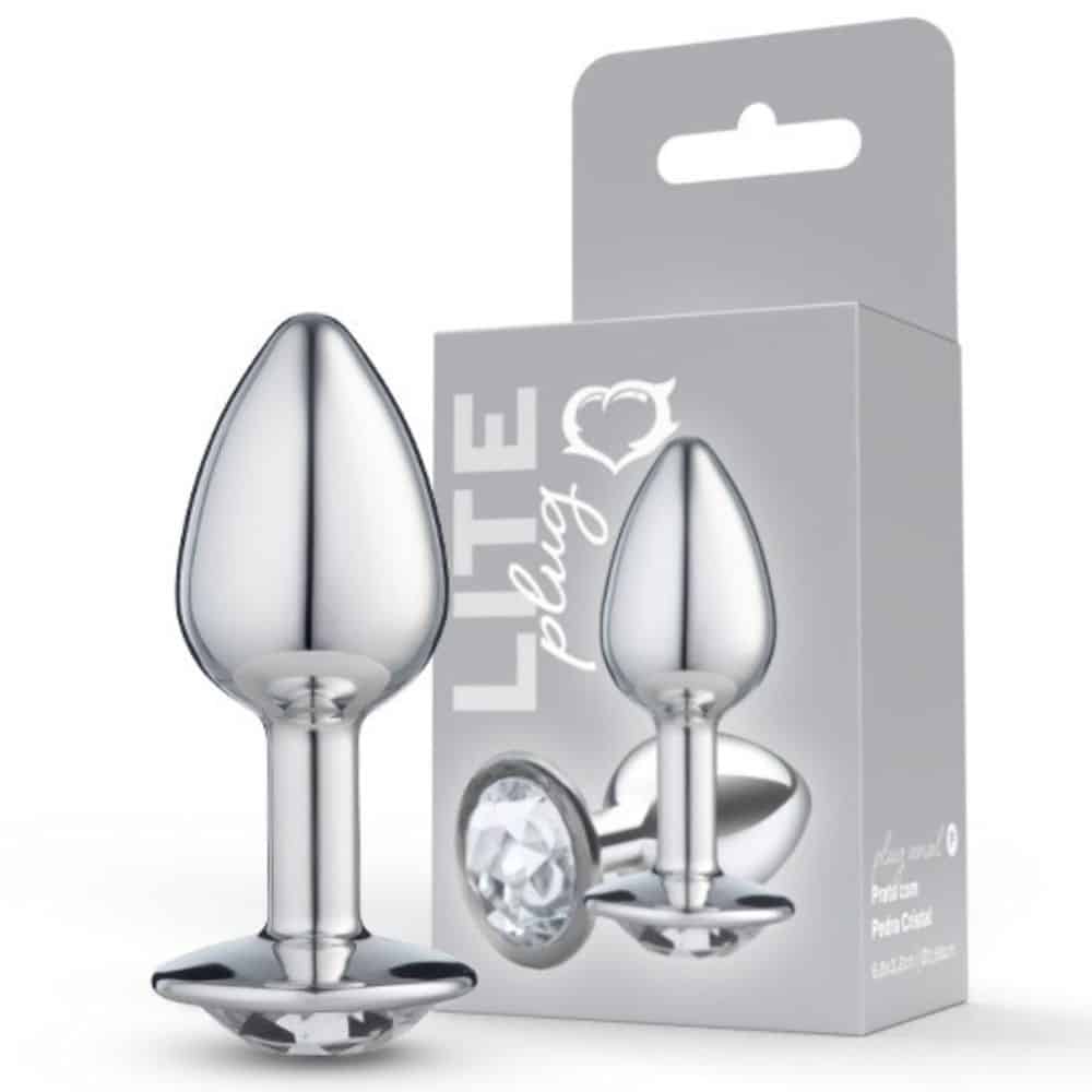 15339888853-lite-plug-anal-prata-pequeno-com-pedra-cristal-01.jpg Lite Plug anal Prata Pequeno com Pedra Cristal - Imagem 1