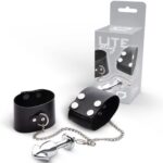 Lite Plug Prata Pênis com Correntes e Algema