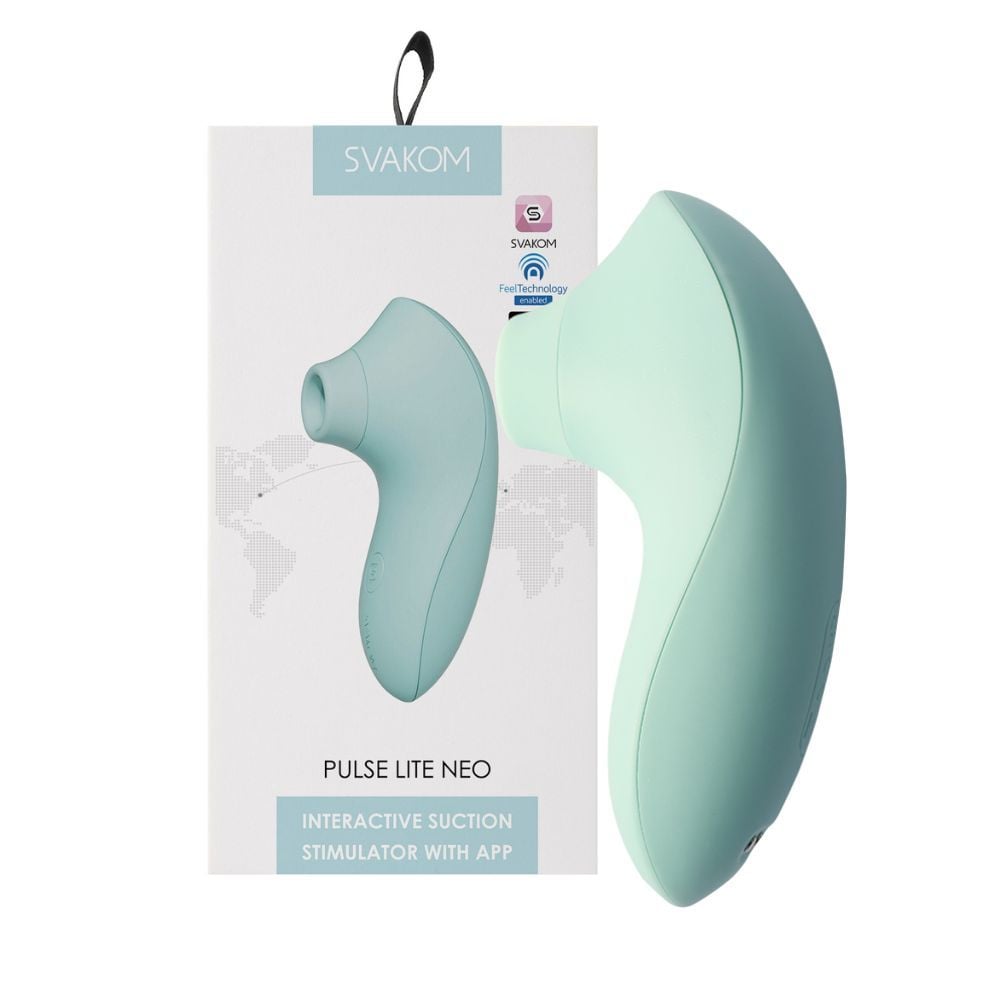 15194073215-sv0052-01.jpeg Pulse lite neo vibrador estimulador interativo com APP 5 modos de onda de pressão e intensidade verde - Imagem 1