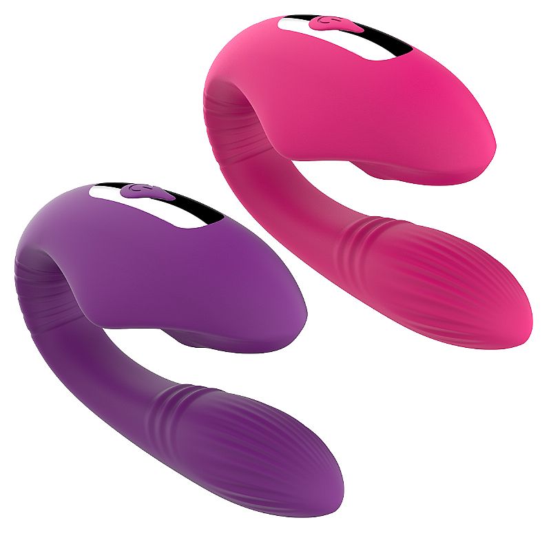 15233135701-22749-4.jpg Vibrador de casal com Pulsação com 5 Modos de Pulsação e 8 modos de vibração - Imagem 1
