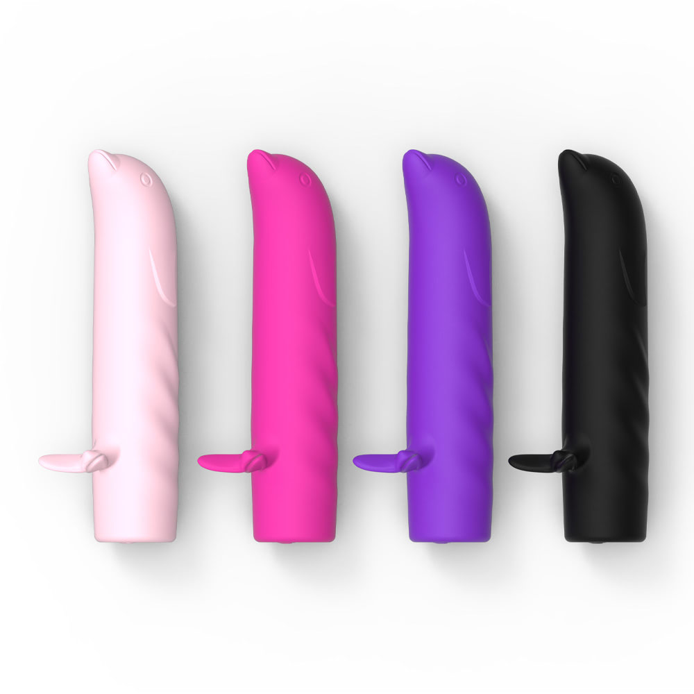 15355551145-mv122.jpg Mini Vibrador Golfinho Recarregável para Ponto G com 10 modos de vibração - Imagem 1