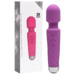 Vibrador massageador varinha em silicone com 20 modos de vibração - Imagem 5