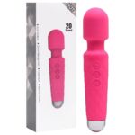 Vibrador massageador varinha em silicone com 20 modos de vibração - Imagem 4