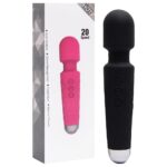 Vibrador massageador varinha em silicone com 20 modos de vibração - Imagem 3