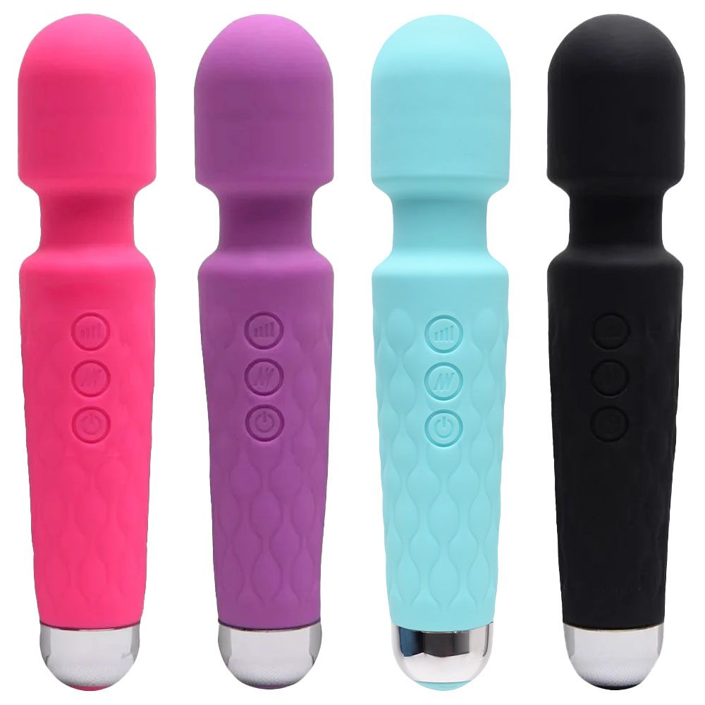 15187692736-si6757-01.jpg Vibrador massageador varinha em silicone com 20 modos de vibração - Imagem 1