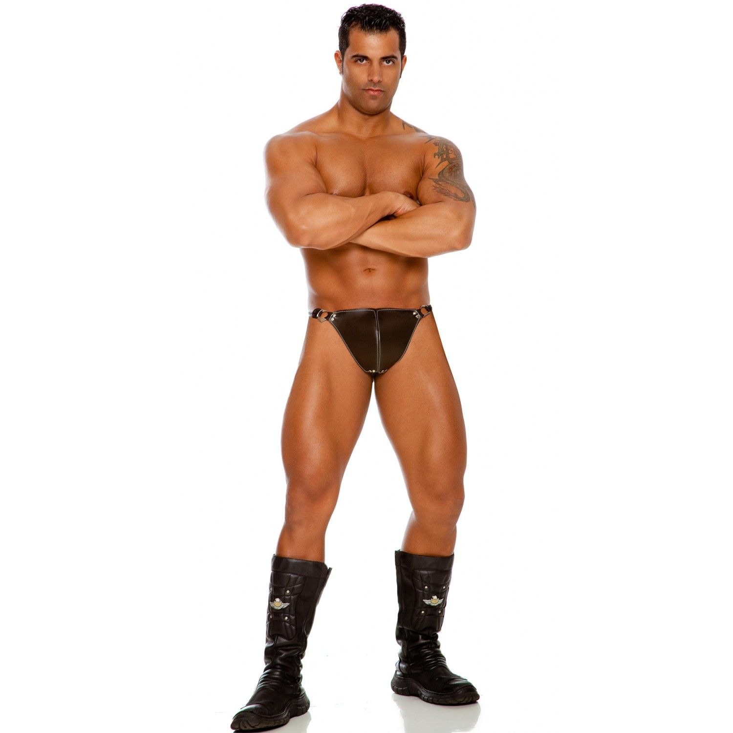 15192799149-ls013-03.jpg Tapa sexo fio dental masculino com regulador jockstrap - Fetiche - Imagem 1
