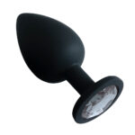 Plug Anal em Silicone Tamanho Pequeno com Pedra - Imagem 9
