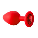 Plug Anal em Silicone Tamanho Pequeno com Pedra - Imagem 27