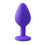 Plug Anal em Silicone Tamanho Pequeno com Pedra - Imagem 18