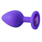 Plug Anal em Silicone Tamanho Pequeno com Pedra - Imagem 16