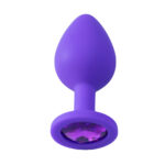 Plug Anal em Silicone Tamanho Pequeno com Pedra - Imagem 12