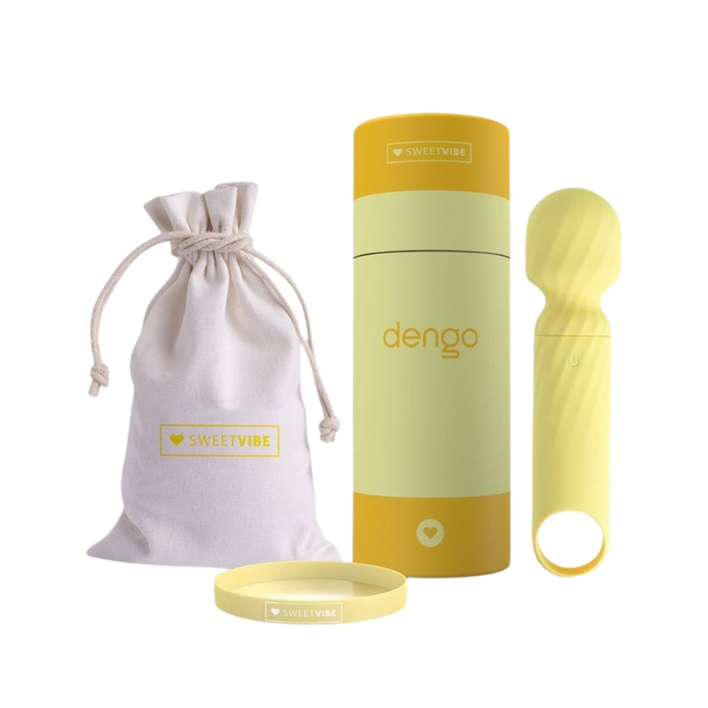 vibro dengo varinha Vibrador Multivelocidade Recarregável Sweet Vibe Dengo Amarelo - Imagem 1