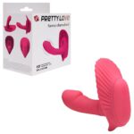 Pretty love fancy clamshell - Estimulador clitoriano em forma de concha com mini pênis penetrável, 30 funções vibração