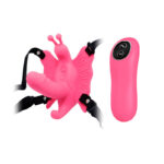 Ultra passionate harness - Cinta ajustável com estimulador clitoriano em forma de borboleta e mini pênis penetrável - Imagem 2