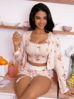 Conjunto de Pijama Feminino completo com Estampa - Imagem 6