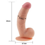 Pênis ultra macio Suave 20x4,5 cm Leve Curvatura The Ultra Soft Dude - Lovetoy - Imagem 7