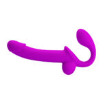 Cinta penetrador strapless em silicone com estimulador de clitóris, plug de ponto g e simulador de ejaculação - Kelpie - Imagem 4