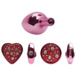 Kit Plug Anal Pequeno Em Metal Vermelho 4x1 – Linha Hard - Imagem 2