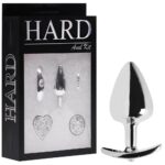 Kit Plug Anal Médio Em Metal Cromado 4x1 – Linha Hard