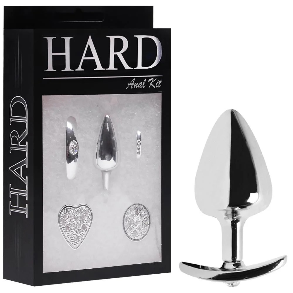 15134433433-ha132kc-01.jpeg Kit Plug Anal Médio Em Metal Cromado 4x1 – Linha Hard - Imagem 1