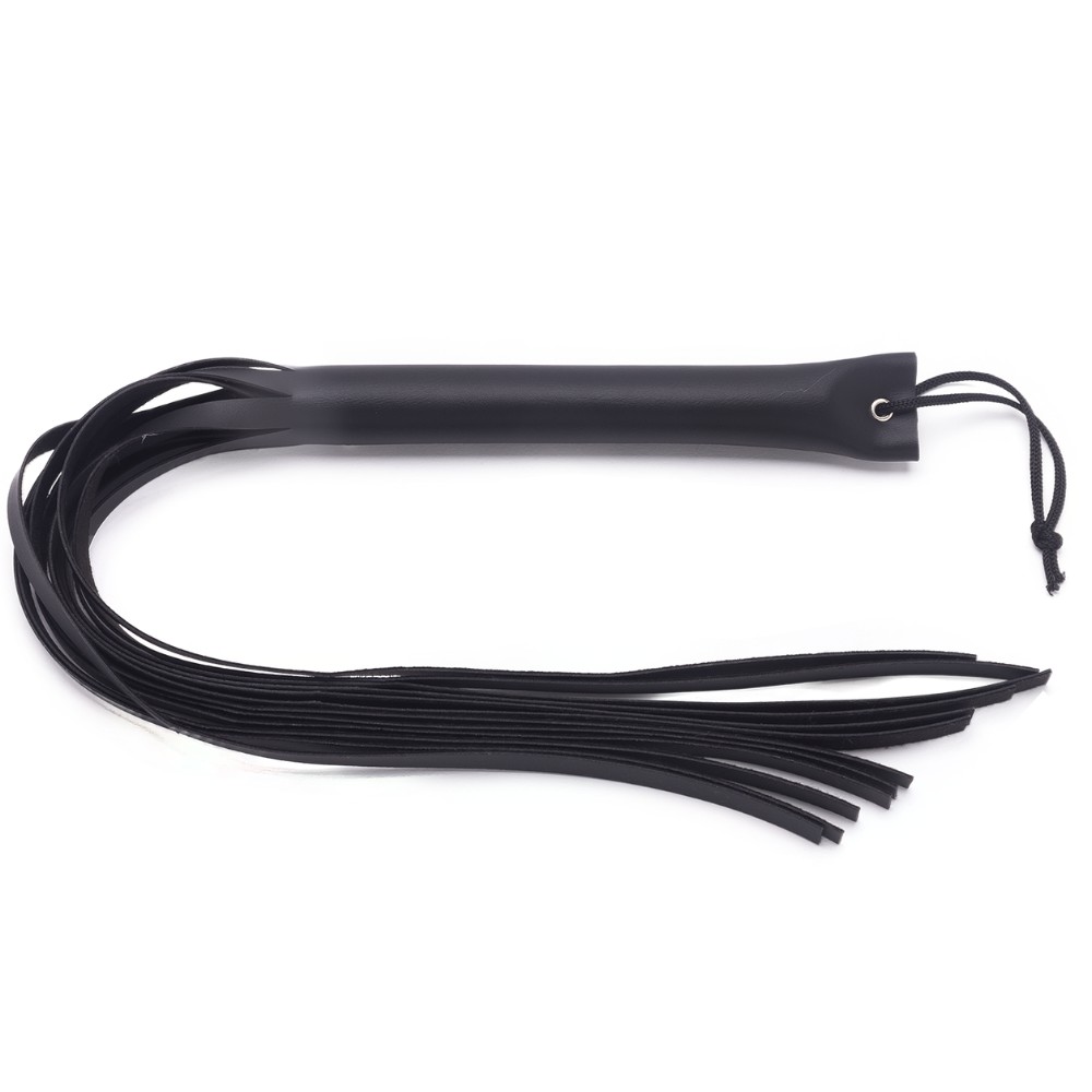 15426125311-chicote-de-couro-sintetico-40cm-com-alca-auxiliar-para-punho.jpg Chicote de couro sintético 40cm com alça auxiliar para punho - Imagem 1