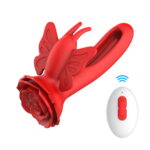 Vibrador ponto g butterfly com 9 modos de vibração com 2 motores - Olena