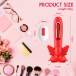 Vibrador ponto g butterfly com 9 modos de vibração com 2 motores - Olena - Imagem 13