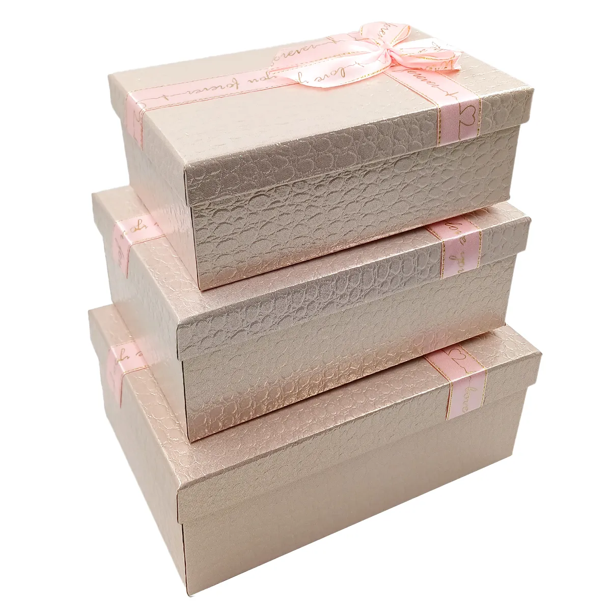 Caixa luxo Para Presente Rose com laço acetinado nos tamanhos P, M e G em Cuiabá Caixa luxo Para Presente Rose com laço acetinado nos tamanhos P, M e G em Cuiabá