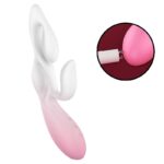 Vibrador de Ponto G e Clitóris 3 em 1 Magic Tree S-Hande em Silicone Líquido com Recarga USB - Imagem 2