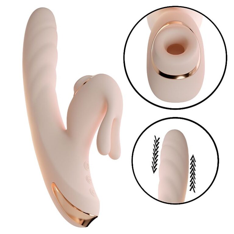 Vibrador de Ponto G e Clitóris Vai e Vem Pulsação com Aquecimento Galaku recarregável