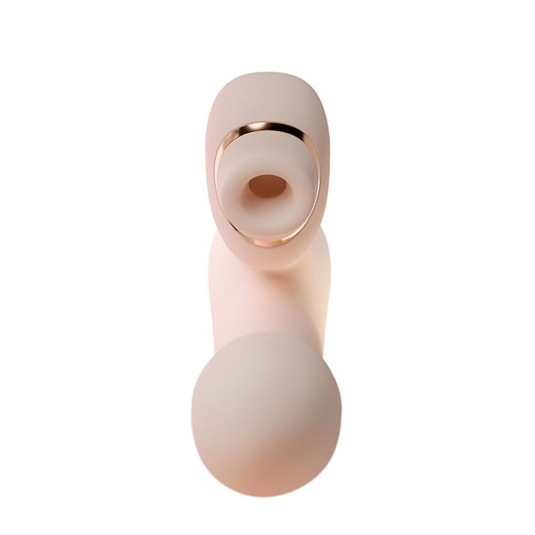Vibrador Galaku detalhe do estimulador de clitóris com pulsação e aquecimento