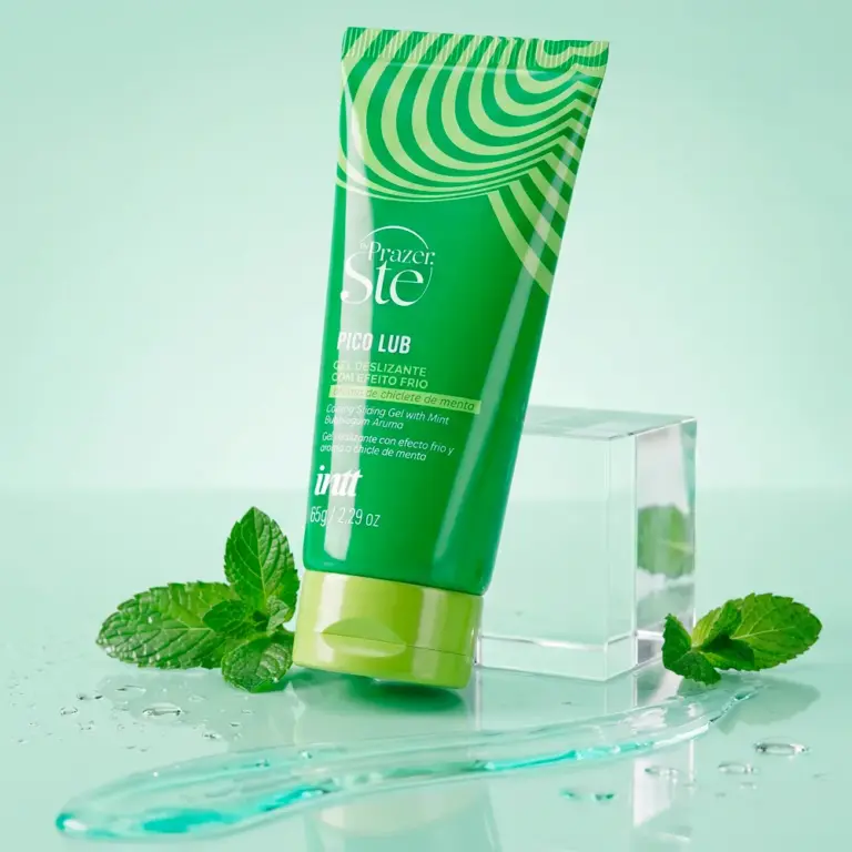 Gel Íntimo de Menta Pico Lub Lubrificante Beijável Refrescante 65g Prazer.ste