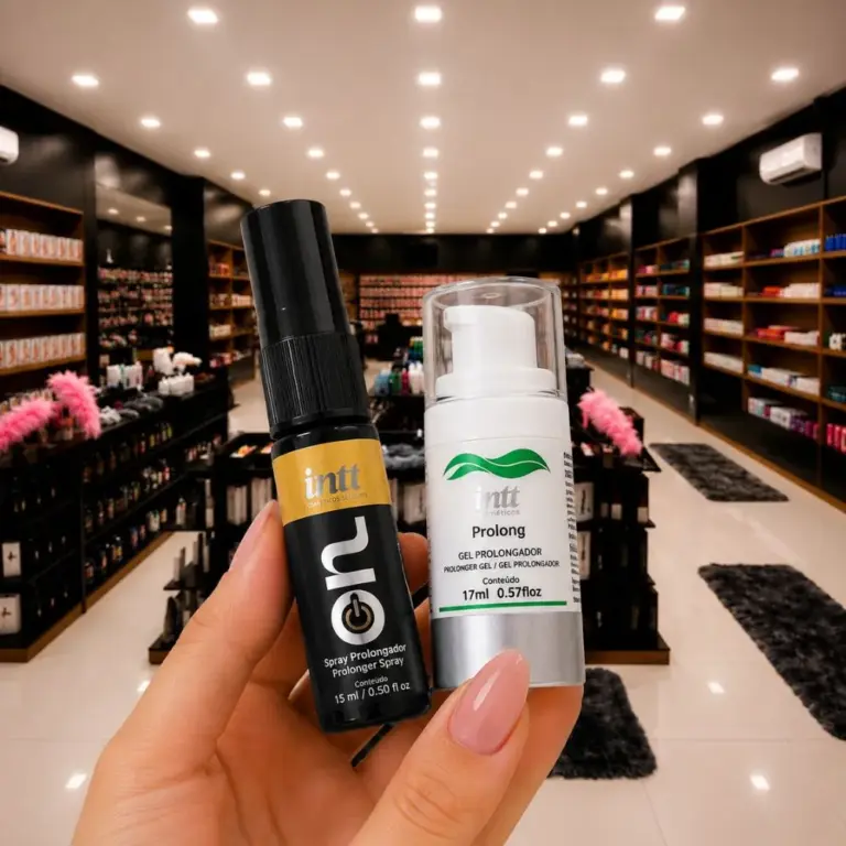 Kit Gel Retardante Masculino Intt Sempre On – Gel On 15ml e Prolong 17ml