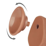 Pênis marrom com dupla camada Realístico 19,5x3,5 cm Sliding Skin Dual Layer Dong Flesh Lovetoy - Imagem 6
