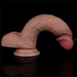 Dildo Pênis Realístico Dupla Densidade com Ventosa 19cm Marrom - Platinum Silicone - Lovetoy - Imagem 9