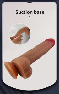 Pênis Realístico em Silicone Líquido com Ventosa 20cm Marrom Lisle - Pretty Love - Imagem 13