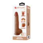 Pênis Realístico em Silicone Líquido com Ventosa 20cm Marrom Lisle - Pretty Love - Imagem 12