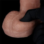 Pênis Consolo Dupla Densidade em Silicone Platinum com Ventosa 20cm Marrom - Lovetoy - Imagem 11
