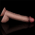 Prótese Dupla Densidade em Silicone Platinum com Ventosa 23cm Marrom - Lovetoy - Imagem 12