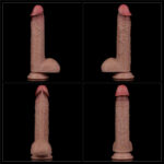 Prótese Dupla Densidade em Silicone Platinum com Ventosa 23cm Marrom - Lovetoy - Imagem 13